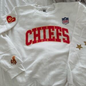 KC Chiefs Sweatshirt with Red and Gold Accents